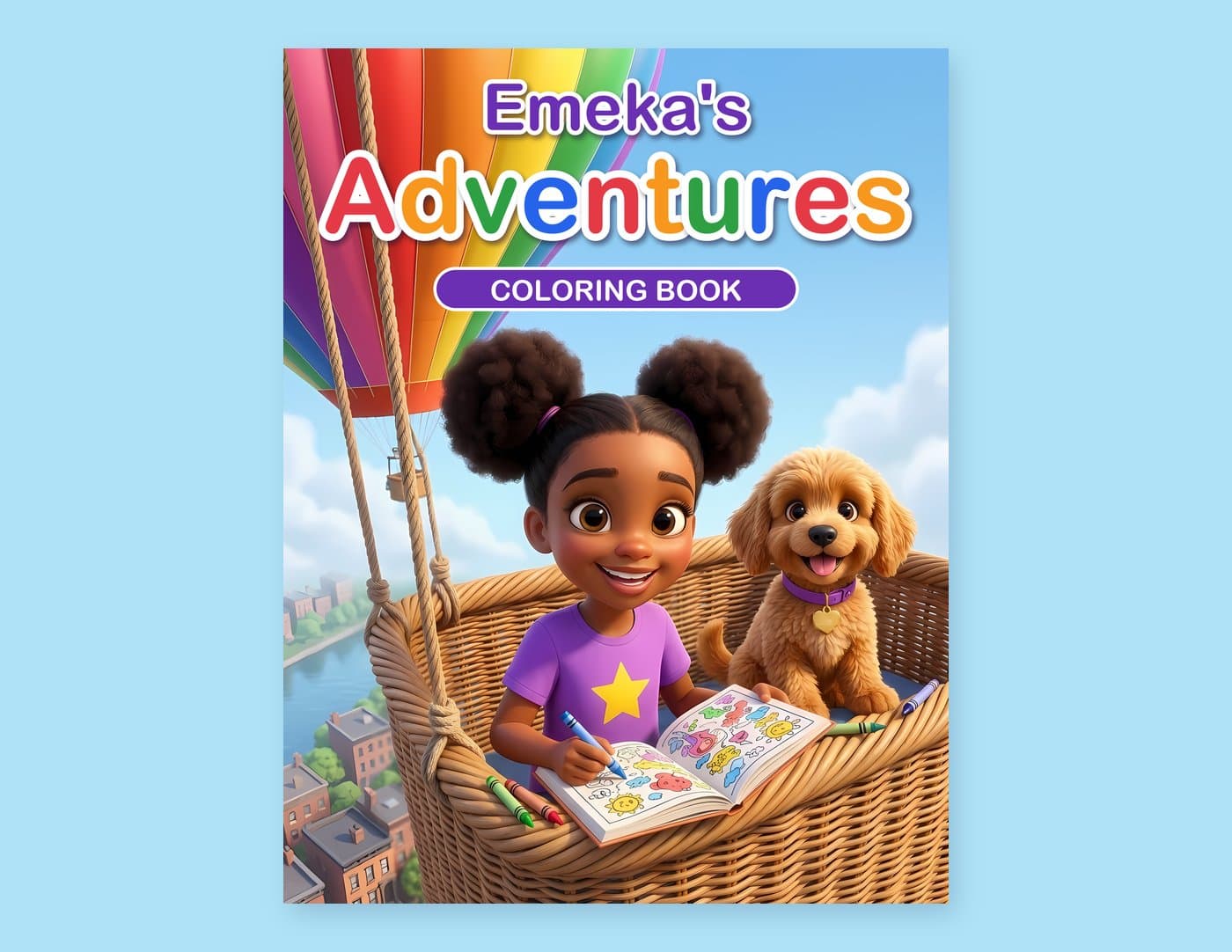 Cover of Emeka's Adventures Coloring Book
